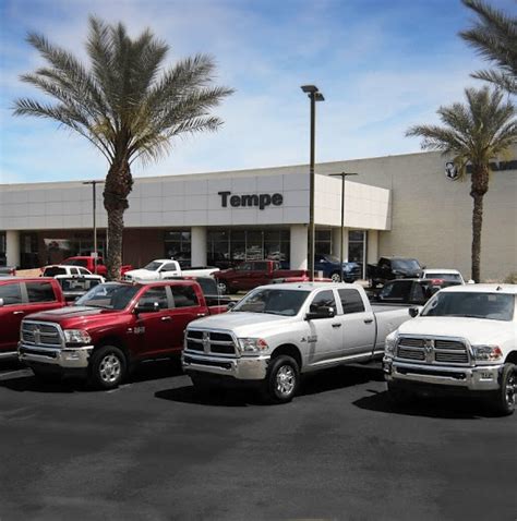 Tempe chrysler dodge jeep ram dealer in tempe arizona - Tempe Chrysler Dodge Jeep RAM. 4.8 (1,533 reviews) 7975 S. Autoplex Loop Tempe, AZ 85284. (480) 598-2330. New/Used.